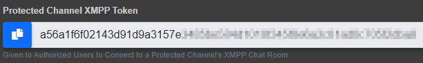 Protected Channel XMPP Token